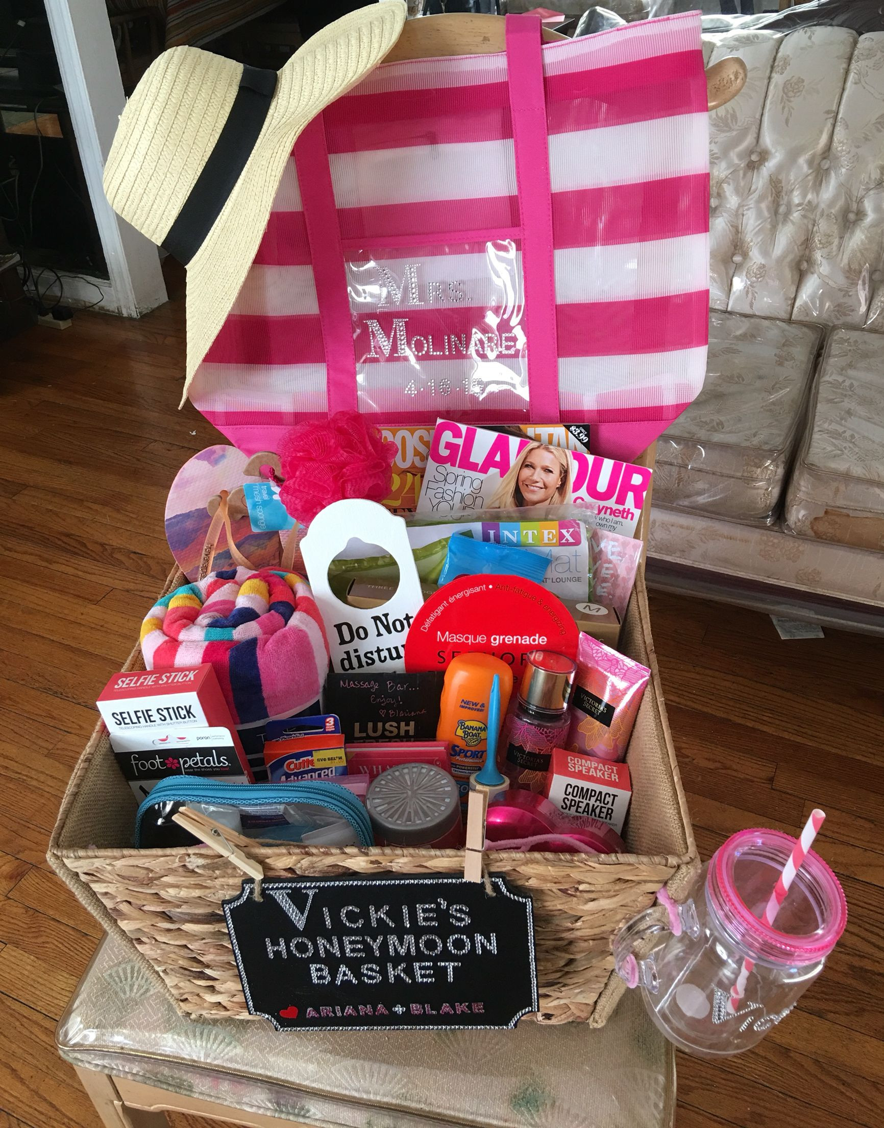 Bride Gift Basket Ideas
 Honeymoon Gift Basket