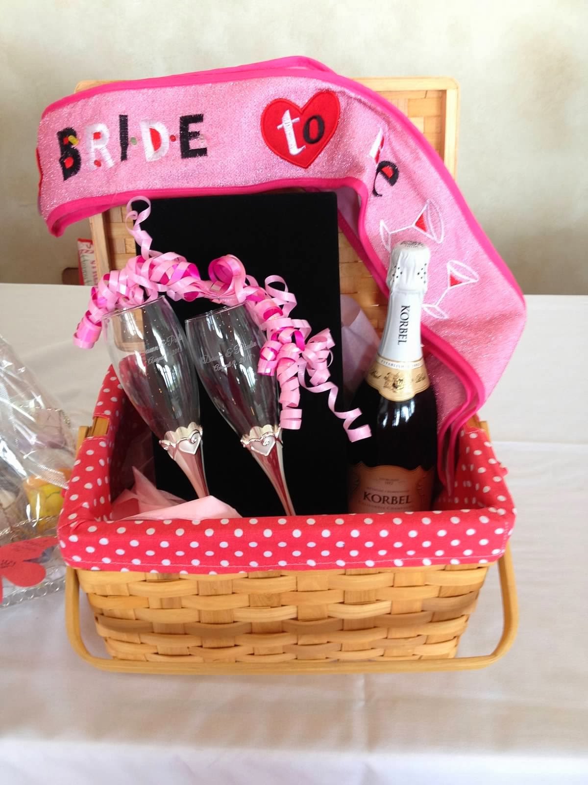 Bride Gift Basket Ideas
 2 Girls 1 Year 730 Moments to Wedding Wednesdays
