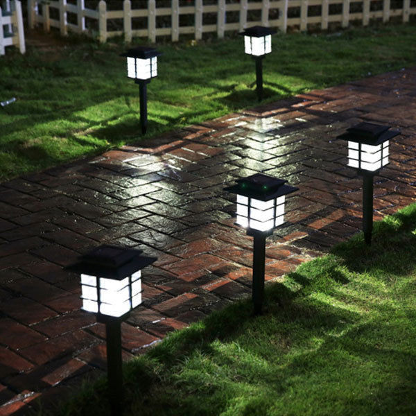 Brightest Solar Landscape Lights
 4 Pcs Outdoor Bright White LED Solar Power Lawn Landscape