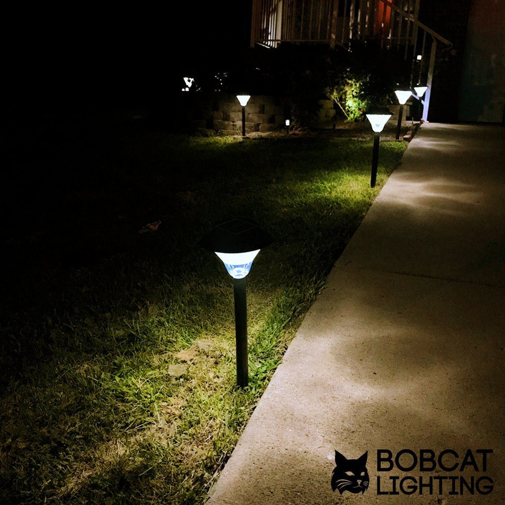 Brightest Solar Landscape Lights
 2 Pack Super Bright Solar Path Lights 60 Lumens LED