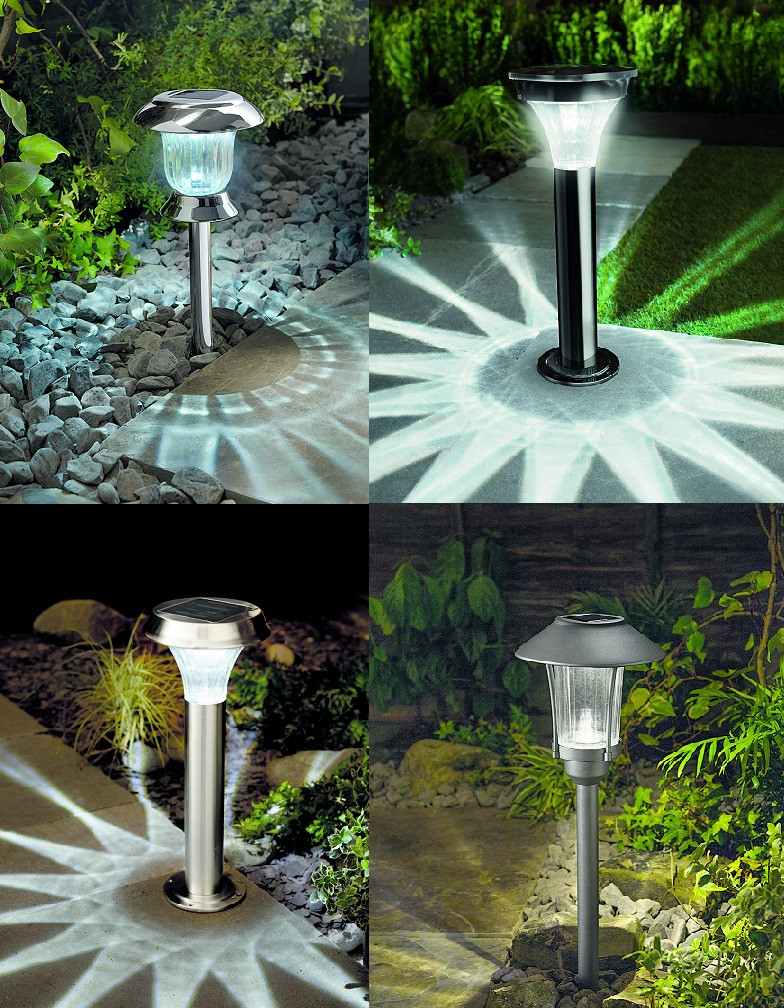 Brightest Solar Landscape Lights
 Cole & Bright Solar Post Lights LED Pathway Garden Lamps