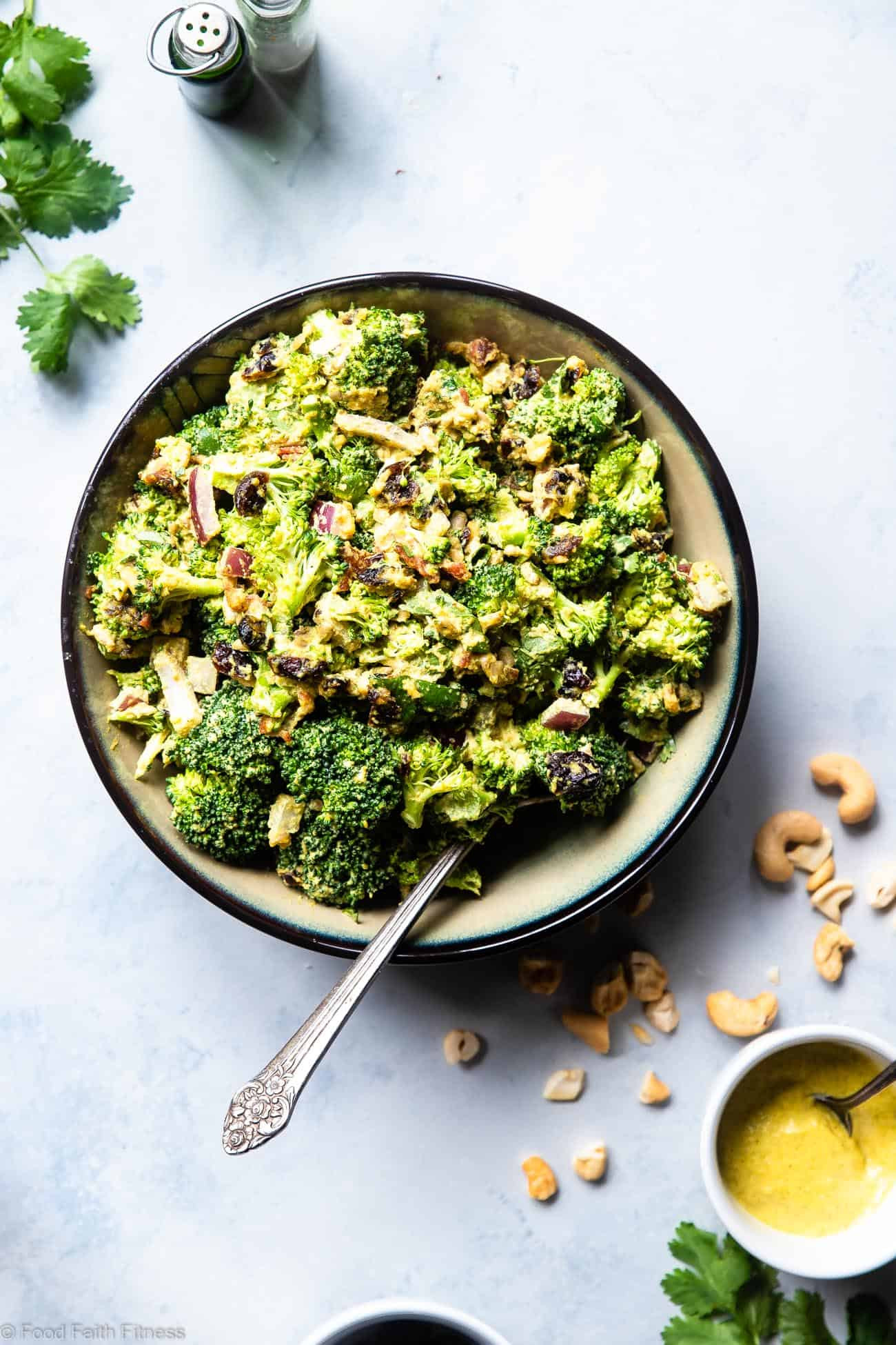 Broccoli Cashew Salad
 Vegan Paleo Broccoli Cashew Salad