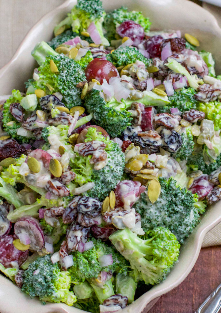 Broccoli Cashew Salad
 Dairy Free Cashew Cream Broccoli Salad