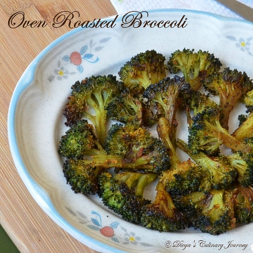 Broccoli Indian Recipe
 Divya s culinary journey Oven Roasted Broccoli Indian style