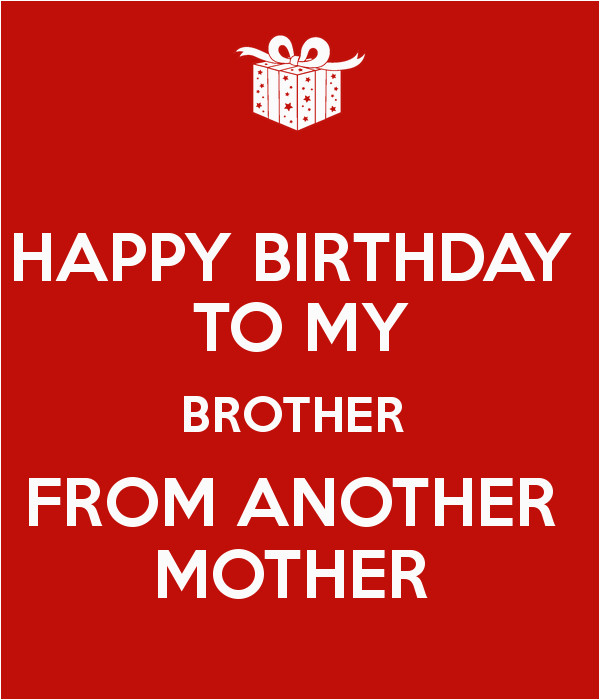 Brother From Another Mother Quotes
 Happy Birthday to My Brother From Another Mother Quotes