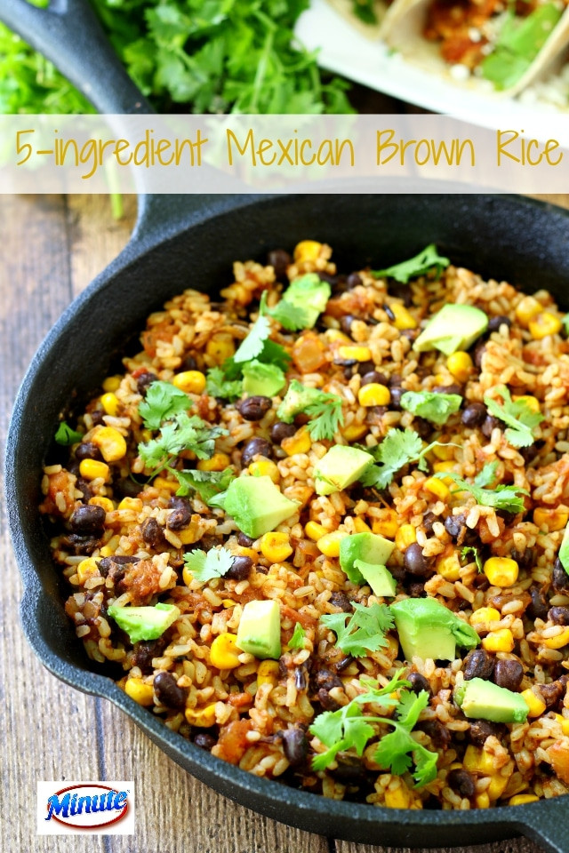 Brown Mexican Rice
 5 Ingre nt Mexican Brown Rice Kim s Cravings