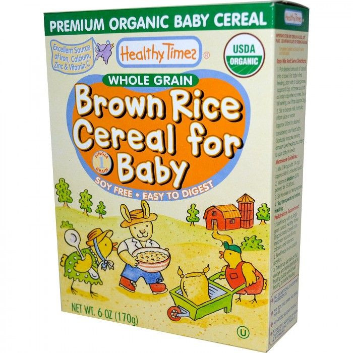 Brown Rice Baby Cereal
 Healthy Times Whole Grain Brown Rice Cereal
