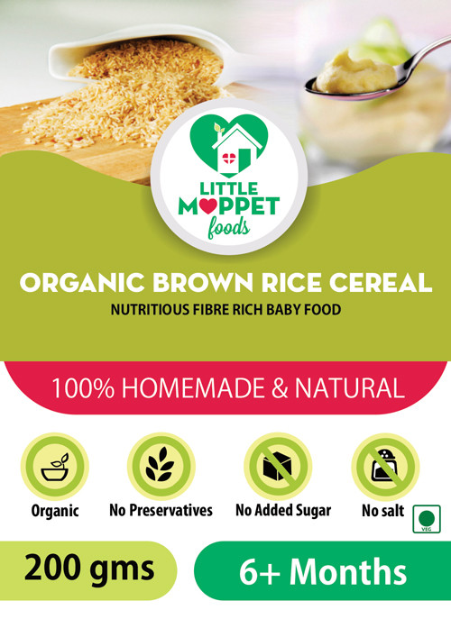 Brown Rice Baby Cereal
 Organic Brown Rice Cereal – MyLittleMoppet Store