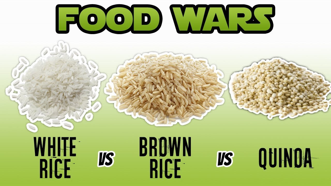 Brown Vs White Rice
 White Rice vs Brown Rice vs Quinoa Nutrition Facts WHAT