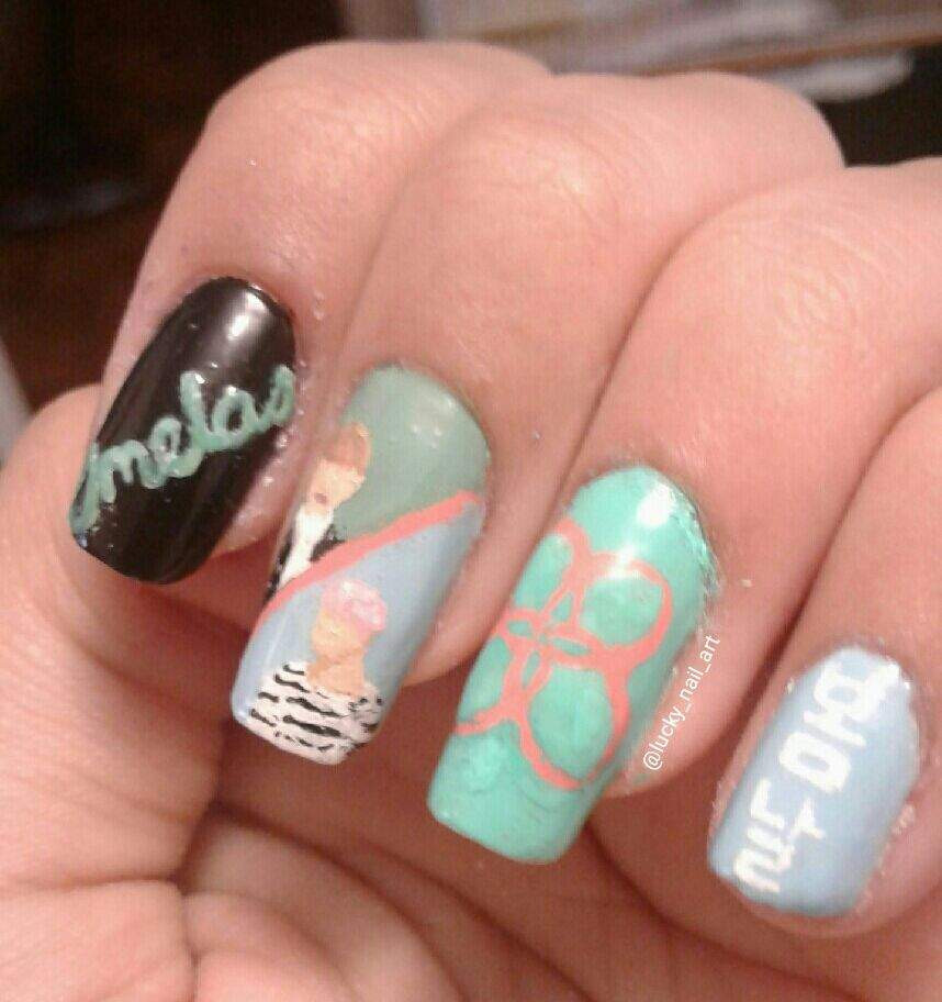 Bts Nail Designs
 BTS Spring Day Nail Art