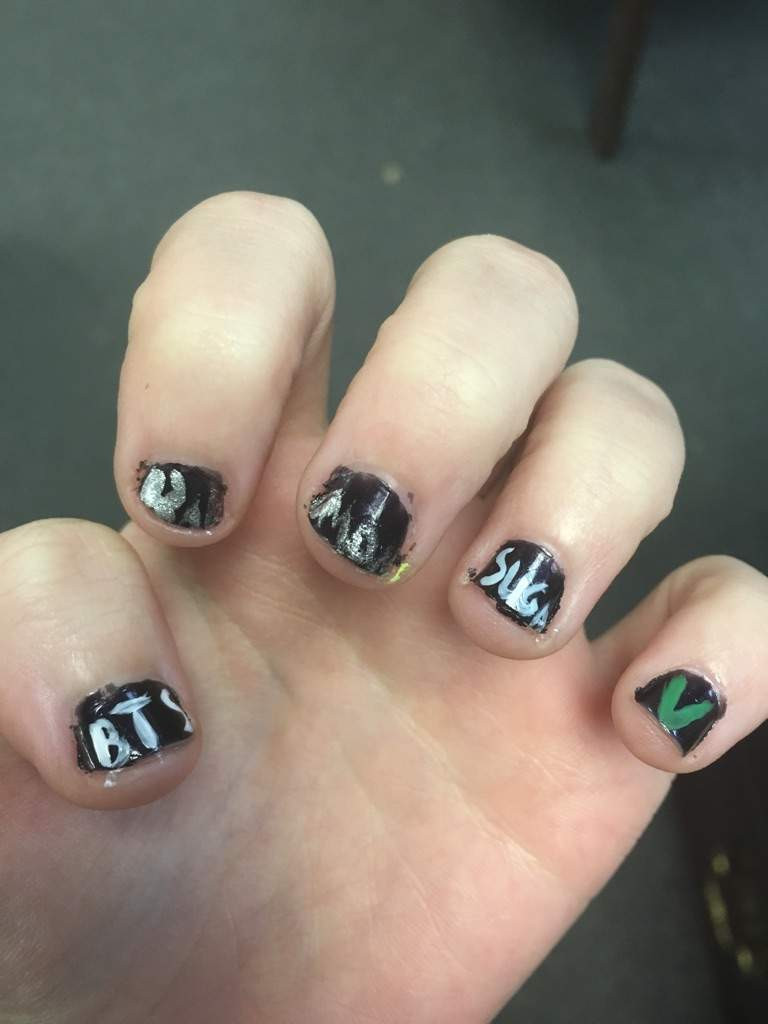 Bts Nail Designs
 Bts nail art