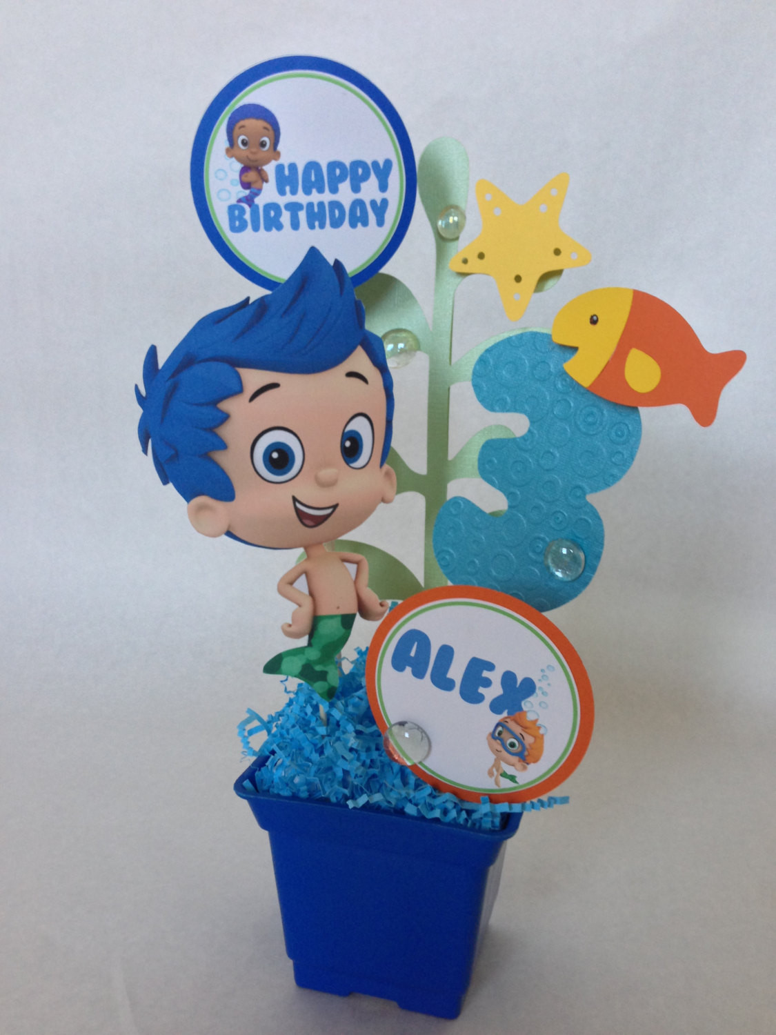 Bubble Guppies Birthday Decorations
 Bubble Guppies Birthday Party Centerpiece Decoration