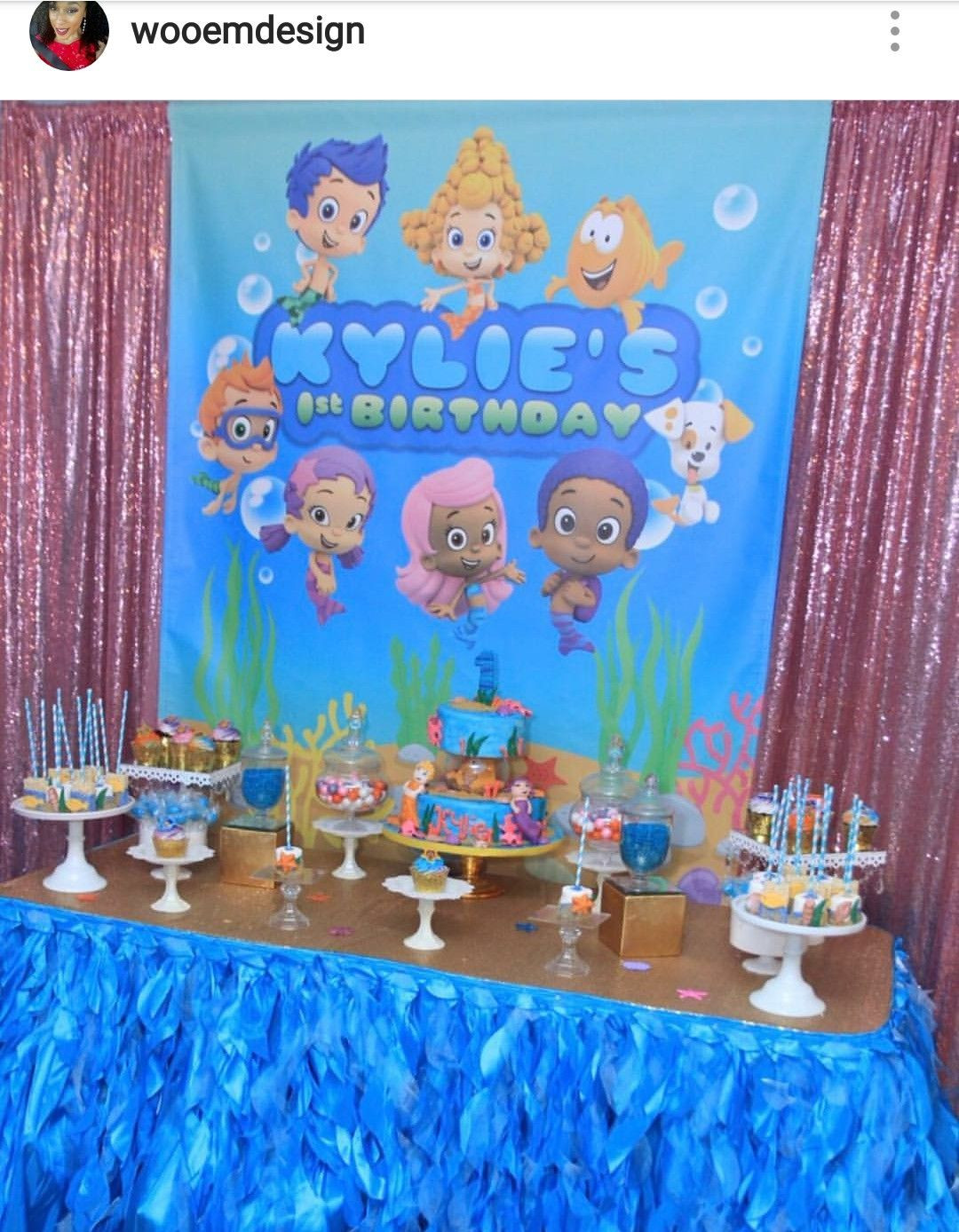 Bubble Guppies Birthday Decorations
 Bubble Guppies Birthday Party Dessert Table and Decor