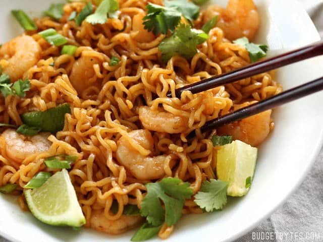 Budget Bytes Dragon Noodles
 Spicy Lime Shrimp Dragon Noodles Bud Bytes