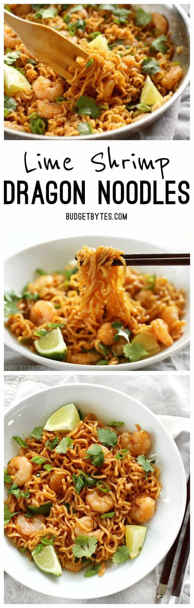 Budget Bytes Dragon Noodles
 Lime Shrimp Dragon Noodles Bud Bytes