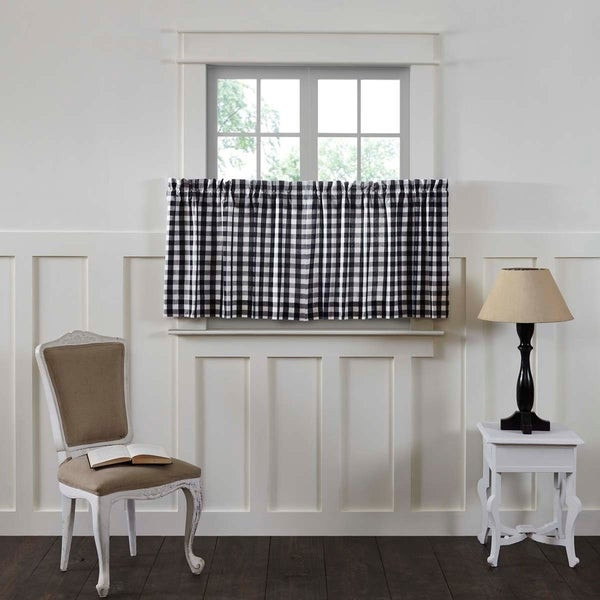 Buffalo Check Kitchen Curtains
 Shop Farmhouse Kitchen Curtains VHC Annie Buffalo Check