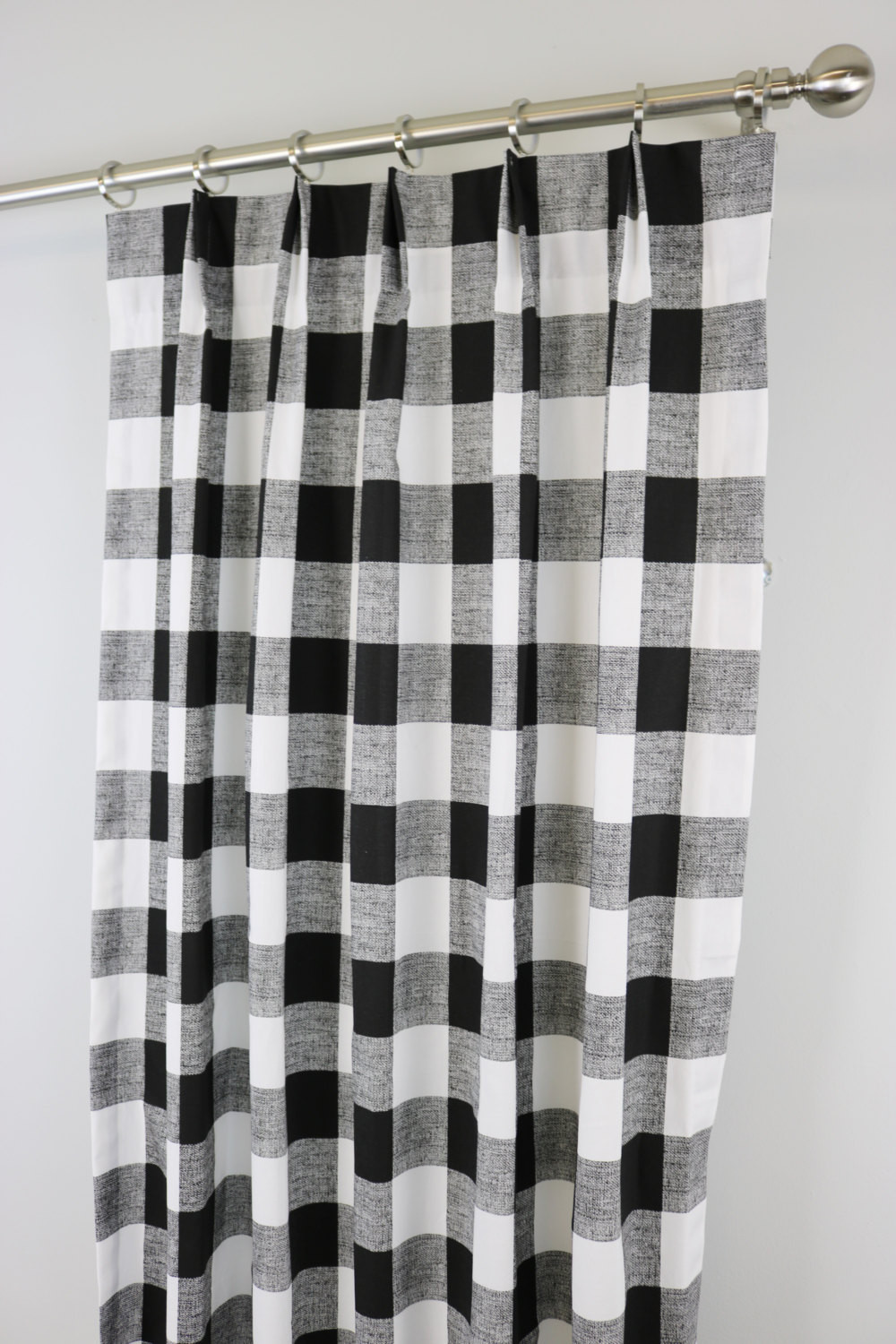 Buffalo Check Kitchen Curtains
 Black White Anderson Buffalo Check Curtains Pinch by