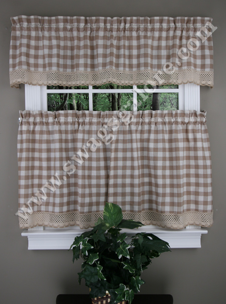 Buffalo Check Kitchen Curtains
 Buffalo Check Kitchen Tiers Valances & Curtain Panels