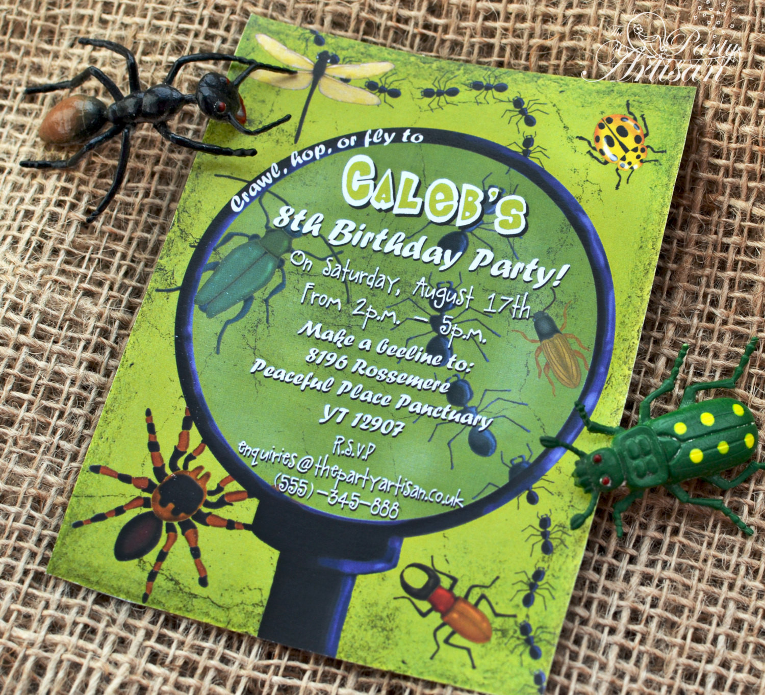 Bug Birthday Invitations
 Boy Bug Party Invitations Printable