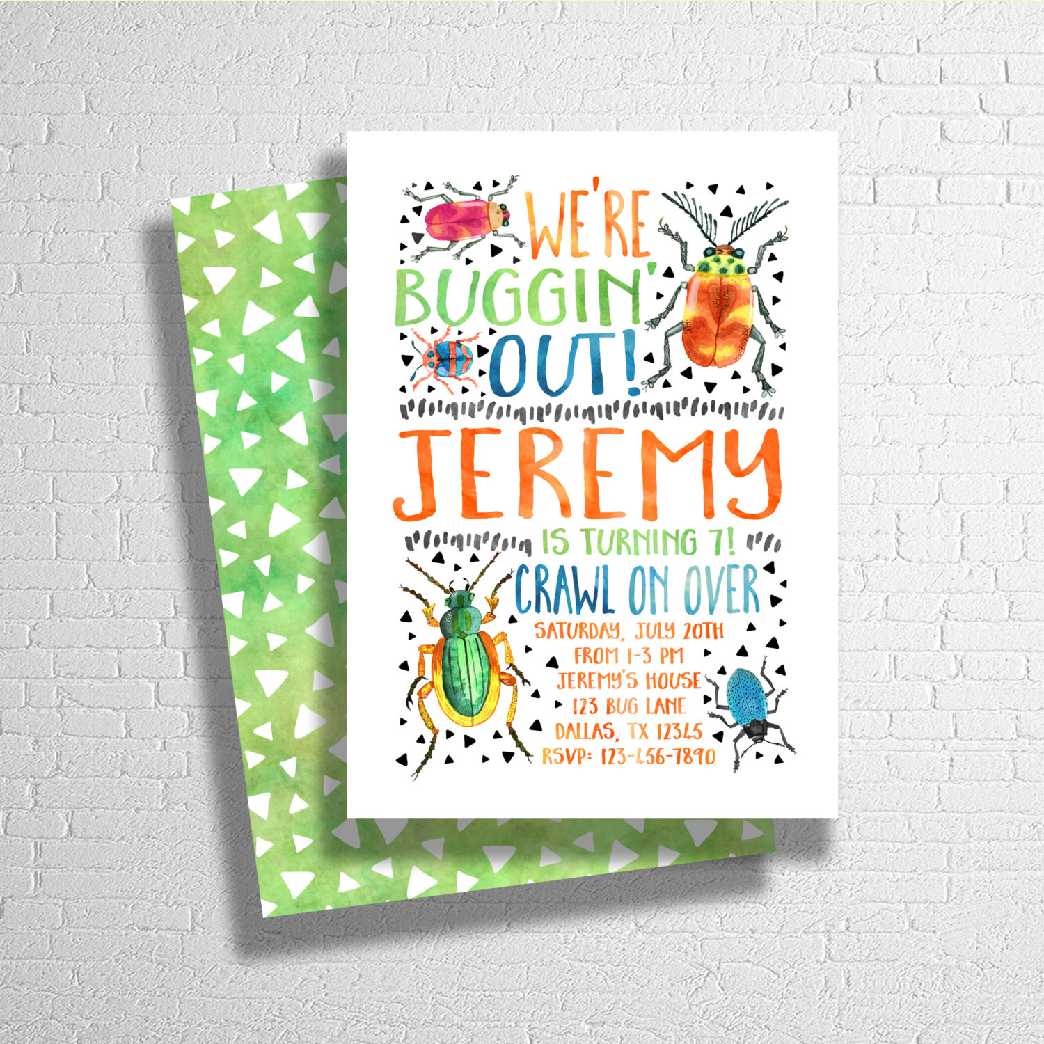 Bug Birthday Invitations
 Bug Birthday Invitation Bugs Birthday Invite Insect