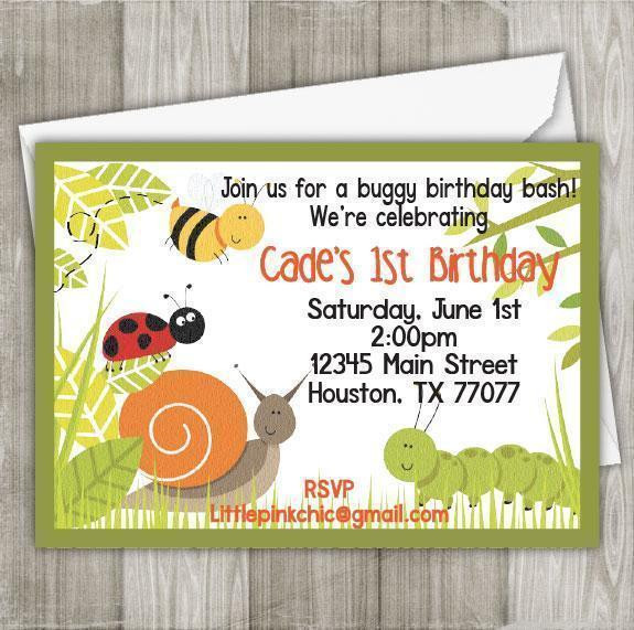 Bug Birthday Invitations
 Bug birthday party invitations bug invitations bug