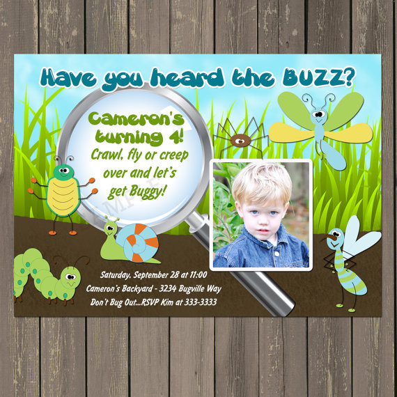 Bug Birthday Invitations
 Bug Birthday Party Invitation Bug Party Invitation Boys