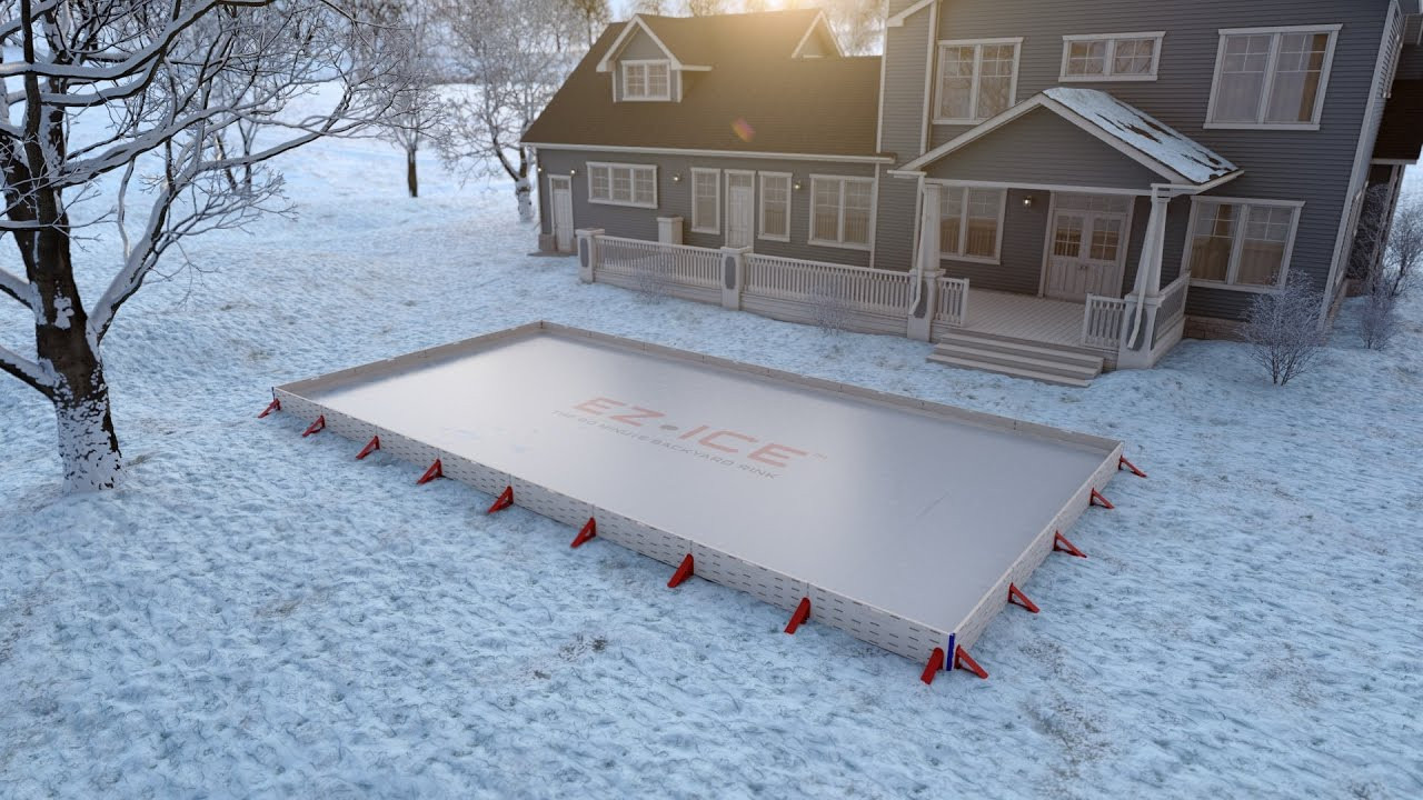 Building A Backyard Ice Rink
 EZ ICE The 60 Minute Backyard Rink ™