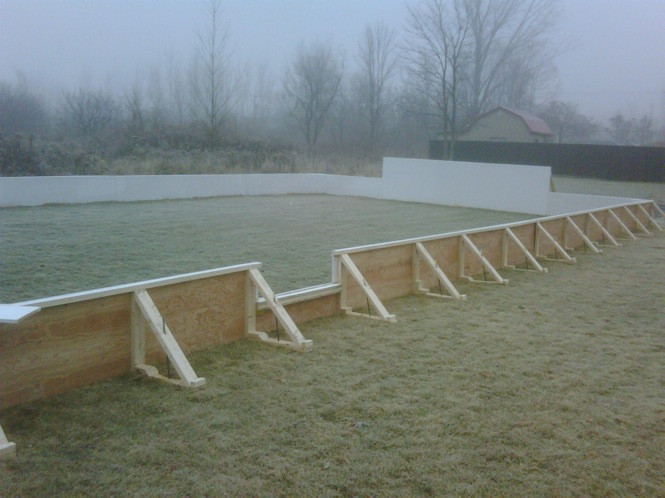 Building A Backyard Ice Rink
 Backyard Ice Rinks Build a home ice rink and bring on the