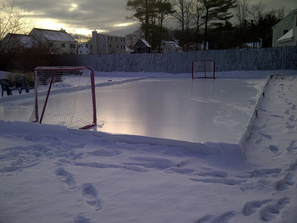 Building A Backyard Ice Rink
 Build your own backyard ice rink Boston dad approved tips