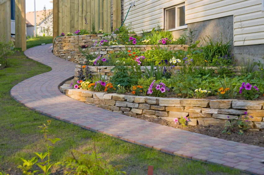 Building Terrace Landscape
 27 Backyard Retaining Wall Ideas and Terraced Gardens