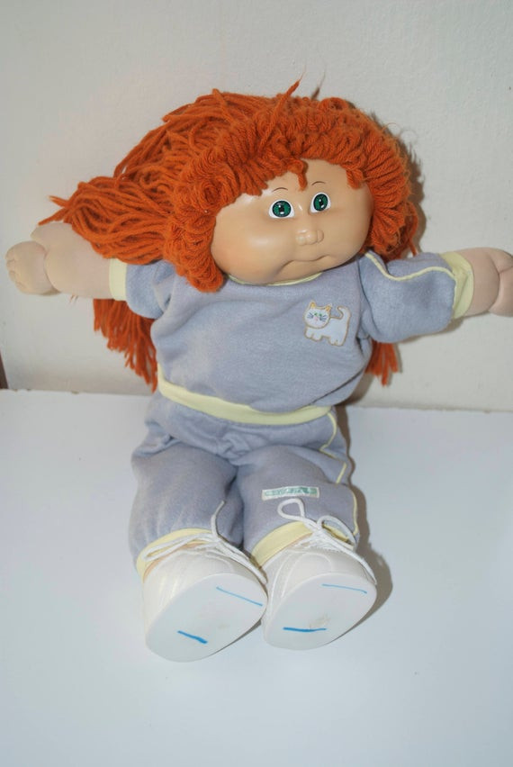 Cabbage Patch Kids Names
 Cabbage Patch Kid Vintage Doll Red Hair Green Eyes Blue