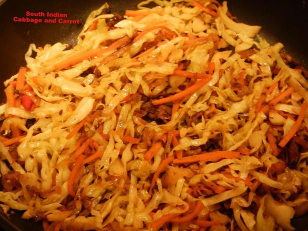 Cabbage Recipes South Indian
 South Indian Cabbage And Carrot Recipe Food