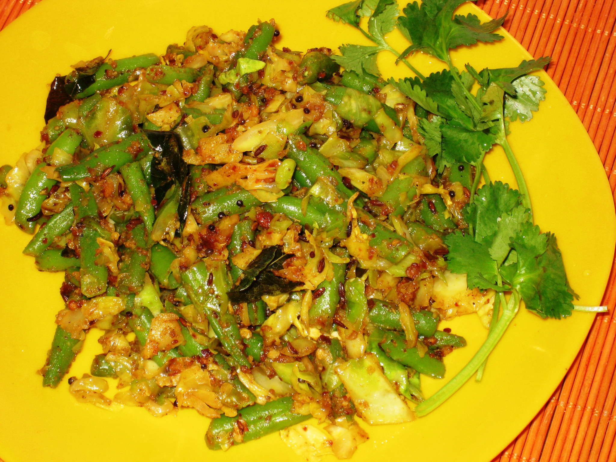 Cabbage Recipes South Indian
 Cabbage Beans Curry