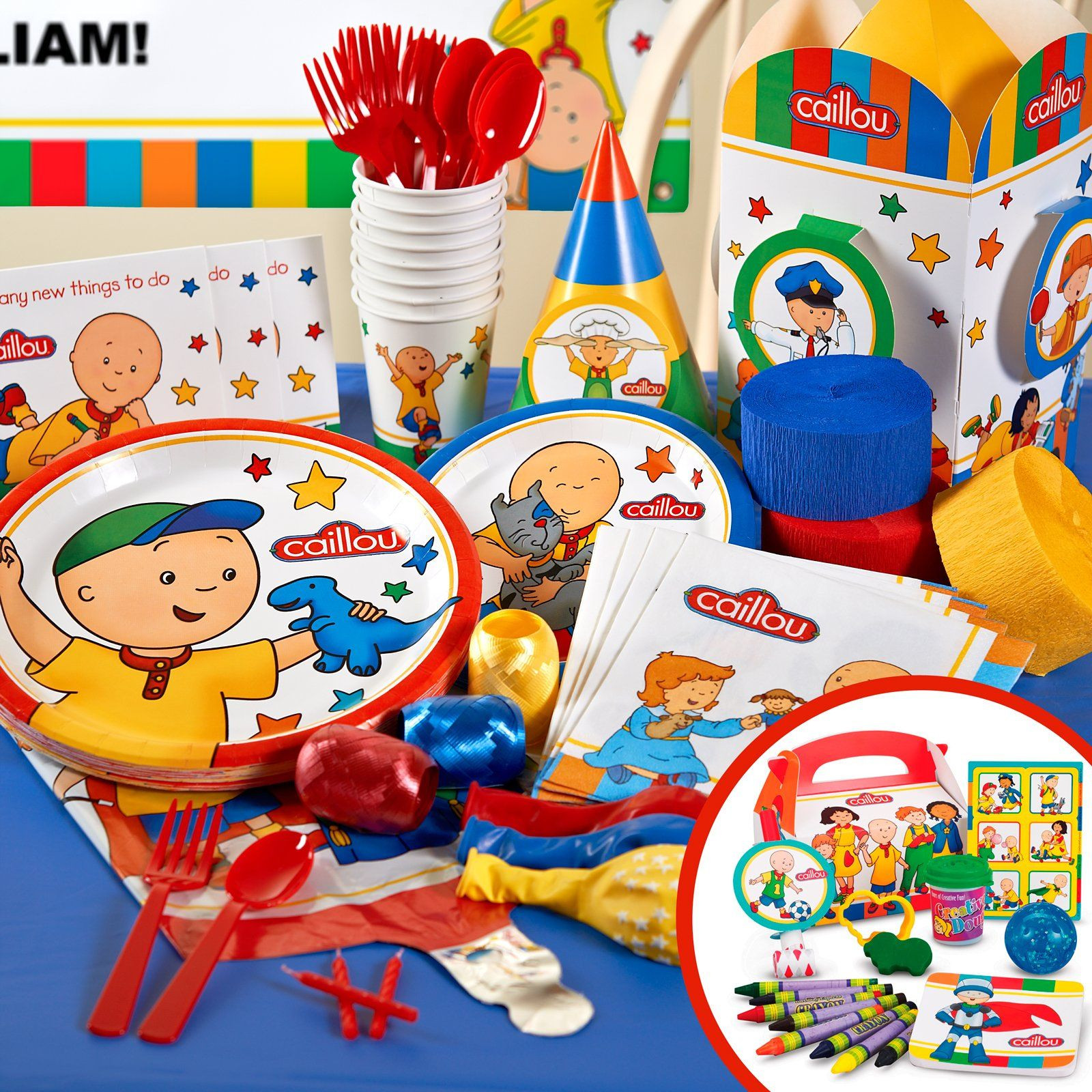 Caillou Birthday Decorations
 Caillou Birthday Party Supplies