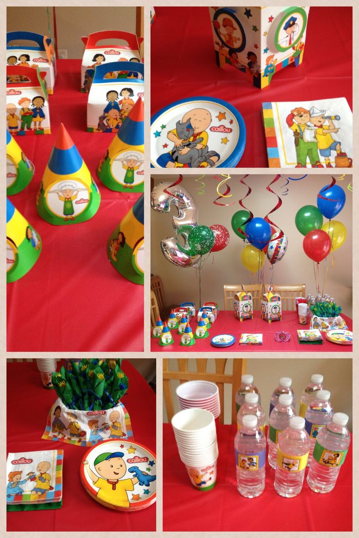 Caillou Birthday Decorations
 50 best images about Caillou birthday party on Pinterest