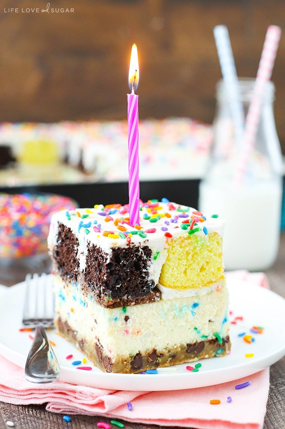 Cakes Birthday
 Oreo Brookie Layer Cake Life Love and Sugar