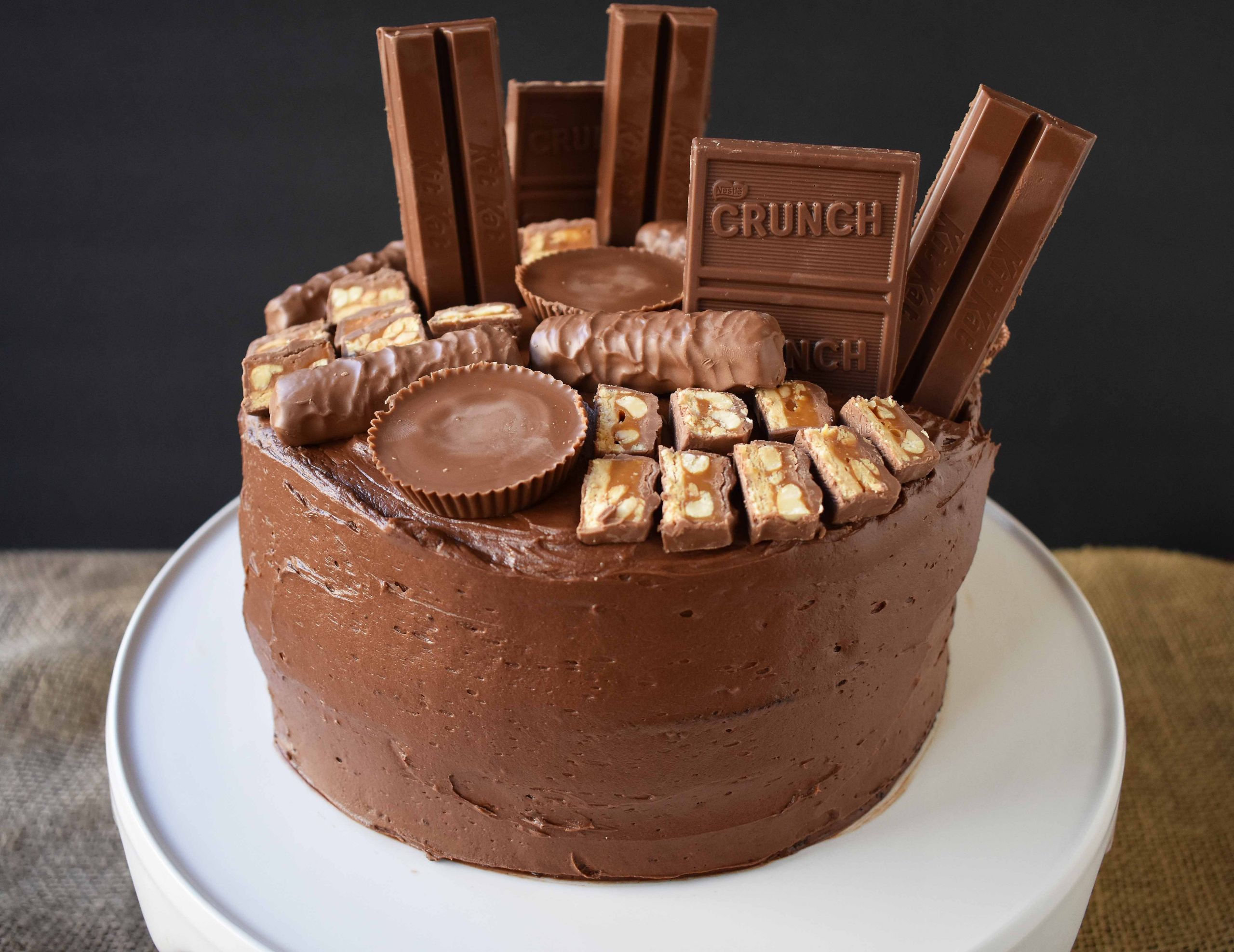 Cakes Birthday
 Candy Bar Stash Chocolate Cake – Modern Honey