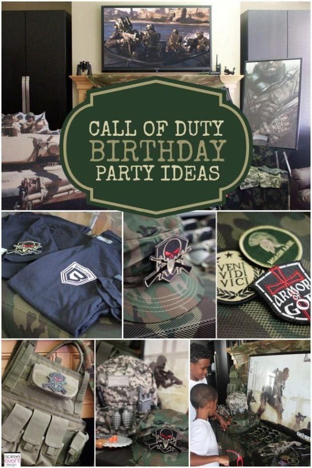 Call Of Duty Birthday Party
 A Call of Duty Inspired Video Game Party