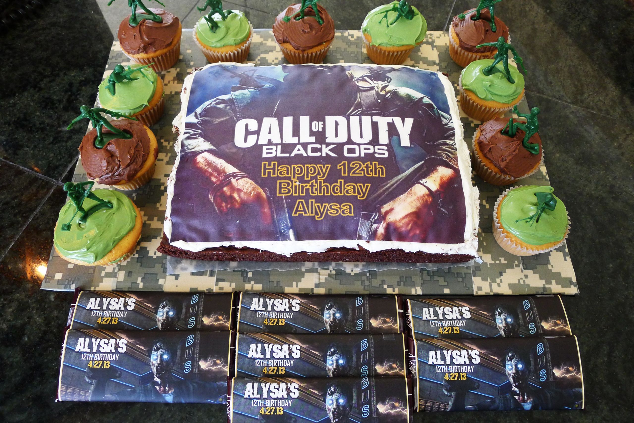 Call Of Duty Birthday Party
 Call of Duty Black OPS Cake and Party Favors – Kids