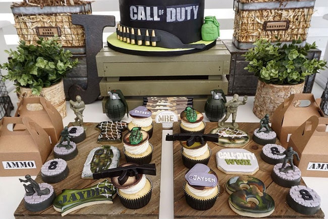 Call Of Duty Birthday Party
 Call of Duty Birthday Party Pretty My Party Party Ideas