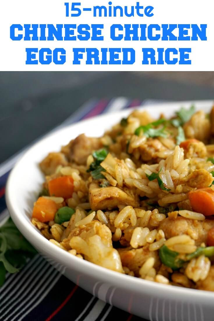 Calories In Chinese Fried Rice
 Healthy Chinese Chicken Egg Fried Rice Recipe My