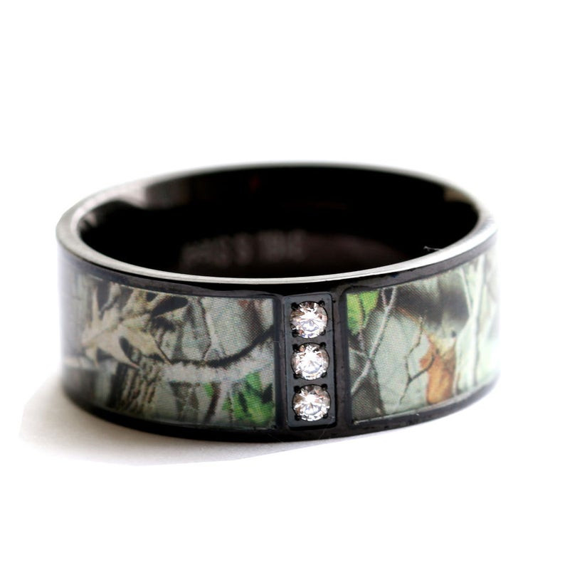 Camo Wedding Ring Sets For Him And Her
 Camo Wedding Ring Set for Him and Her