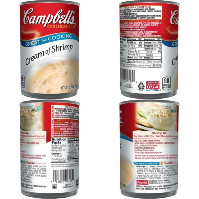 Campbell'S Cream Of Shrimp Soup
 Campbell s Condensed Cream of Shrimp Soup 10 5 oz Ounce