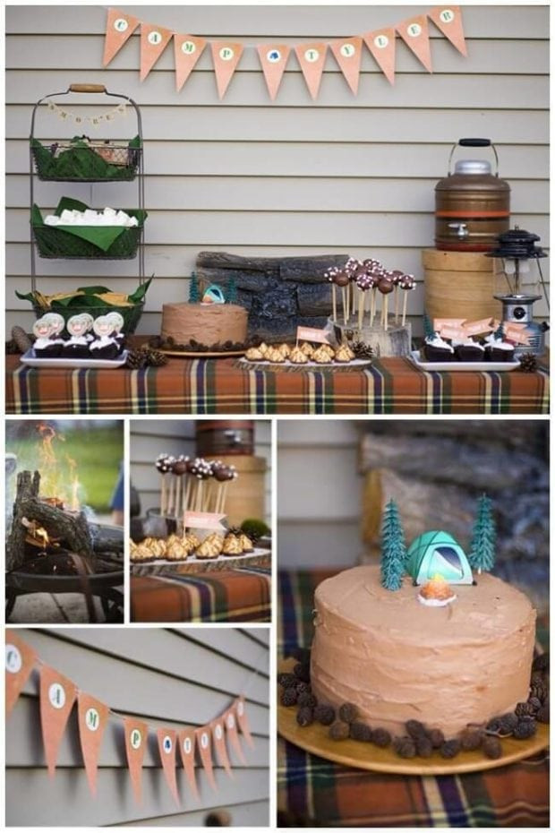 Camping Themed Birthday Party
 23 Awesome Camping Party Ideas Spaceships and Laser Beams