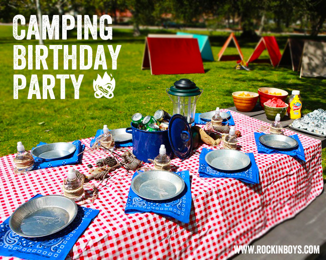 Camping Themed Birthday Party
 Camping Birthday Party Overview Rockin Boys Club