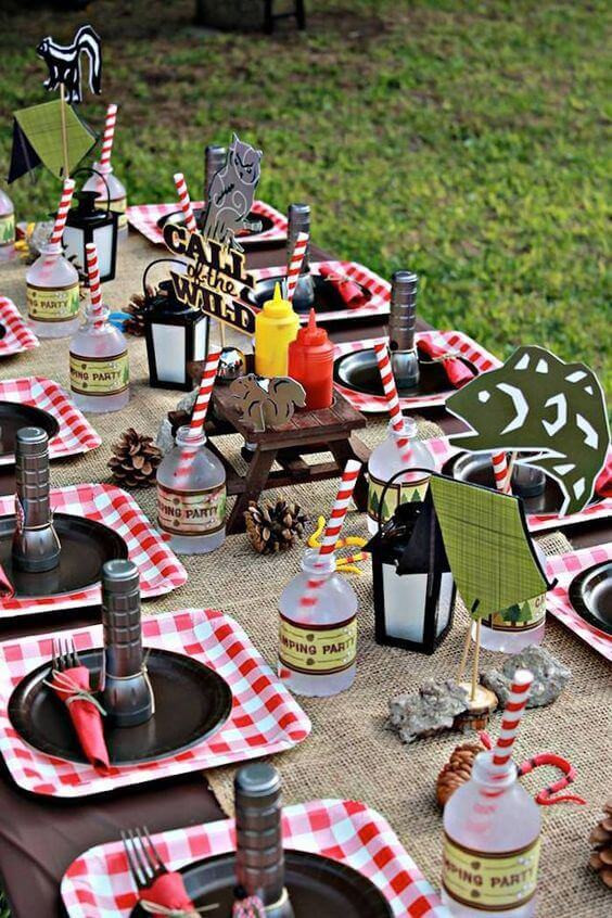 Camping Themed Birthday Party
 23 Awesome Camping Party Ideas Spaceships and Laser Beams