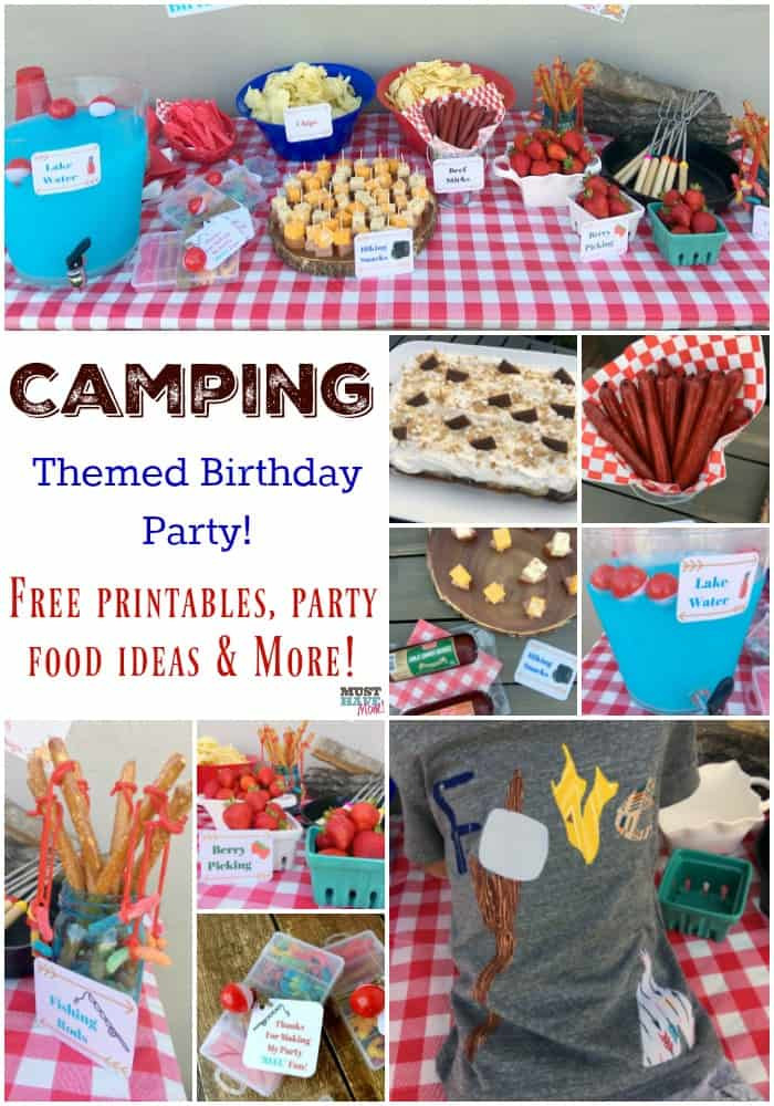 Camping Themed Birthday Party
 Camping Themed Birthday Party Ideas Camping Party Food