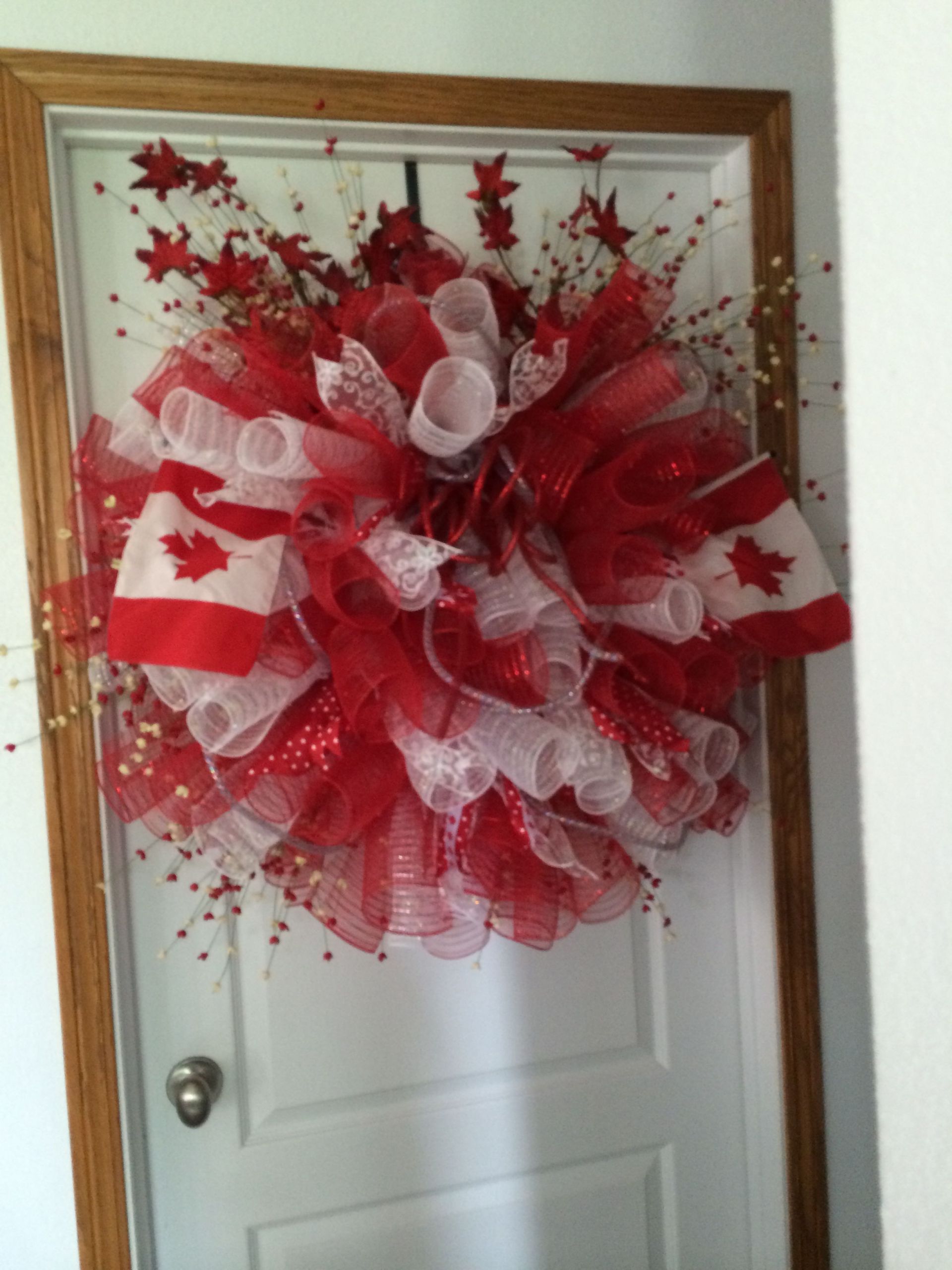 Canada Day Backyard Party Ideas
 My Canada Day wreath Canada Day Pinterest