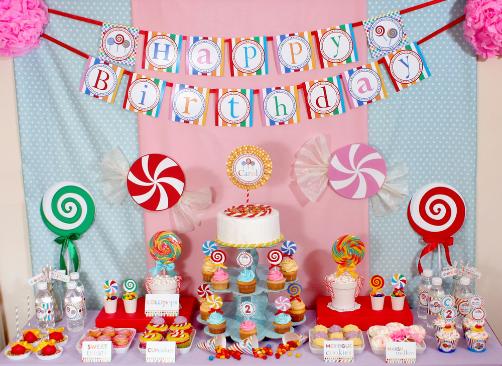 Candy Birthday Party
 Vens Paperie Candy Land Party