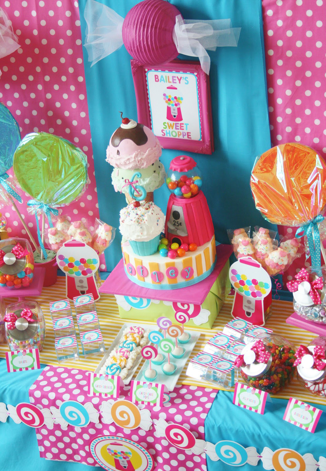 Candy Birthday Party
 Amanda s Parties To Go Sweet Shoppe Party Candyland